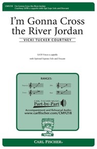 I'm Gonna Cross the River Jordan SATB choral sheet music cover Thumbnail